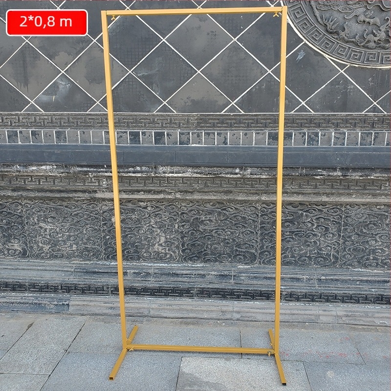 Željezni geometrijski zaslon za svadbenu arku – pravokutni okvir za scenu dekoracije