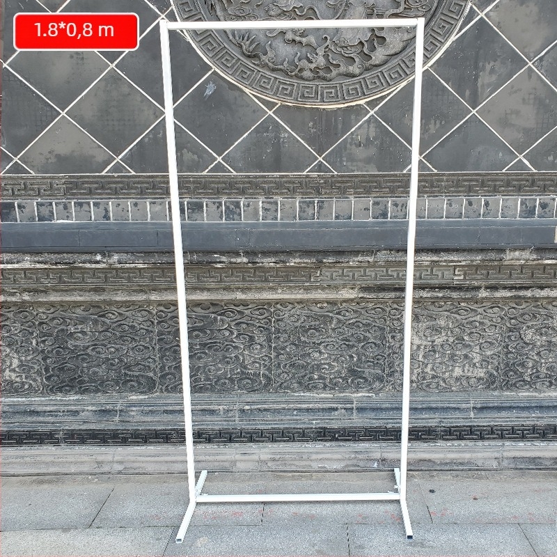 Željezni geometrijski zaslon za svadbenu arku – pravokutni okvir za scenu dekoracije
