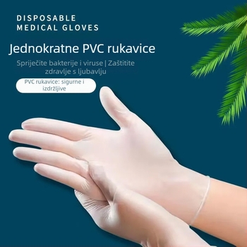 Jednokratne PVC rukavice, tanke, za pranje posuđa i čišćenje, pogodne za profesionalni catering