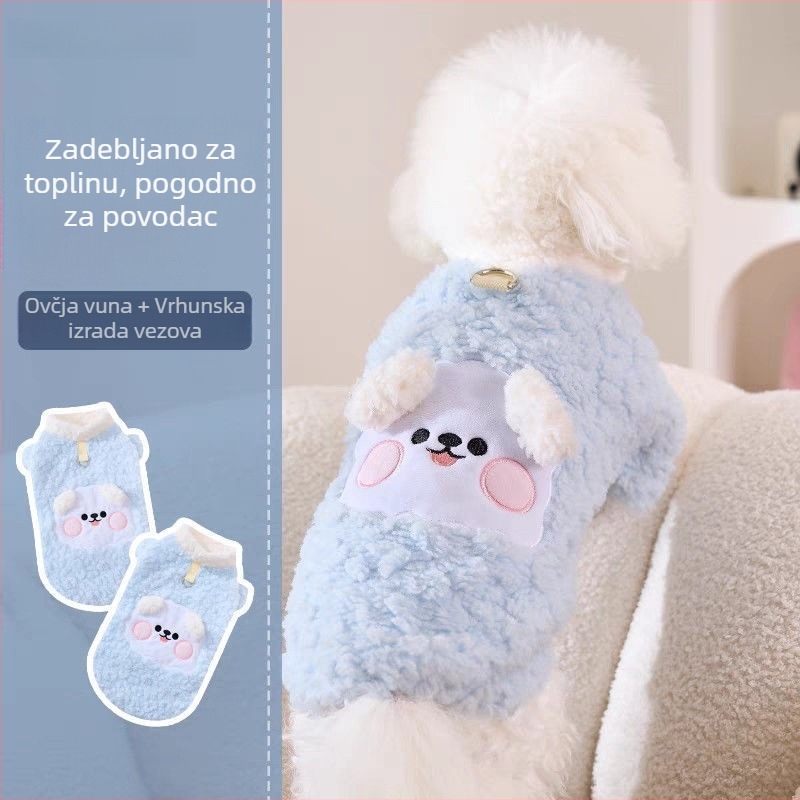 Odjeća za kućne ljubimce zaMale pse i mačke – Teddy, Bichon, Schnauzer, Pomeranian, Corgi; Materijal: Sweatshirt cloth; Unisex; Kategorija: Odjeća za kućne ljubimce
