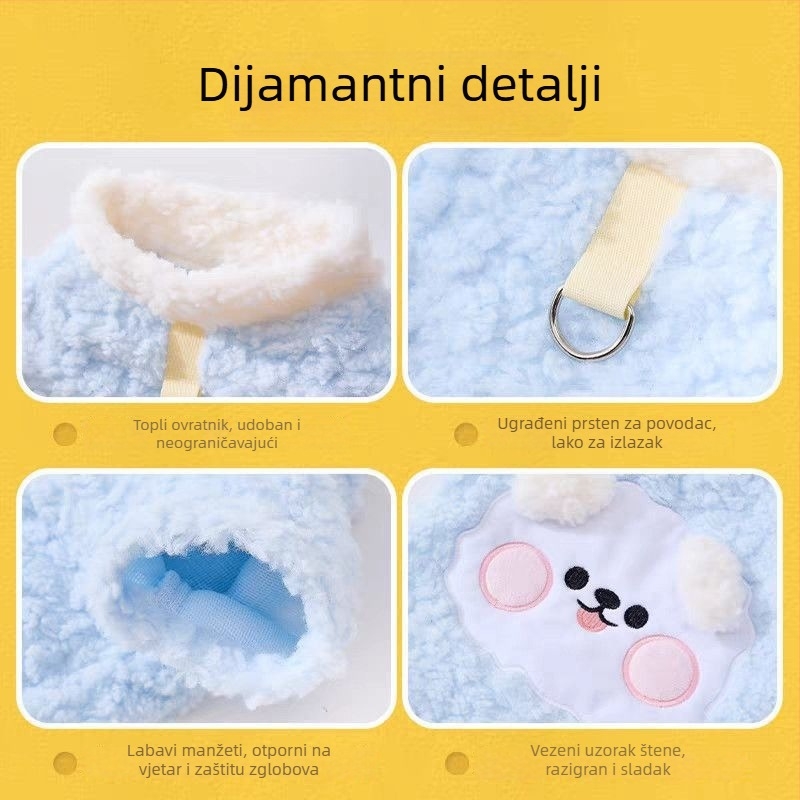 Odjeća za kućne ljubimce zaMale pse i mačke – Teddy, Bichon, Schnauzer, Pomeranian, Corgi; Materijal: Sweatshirt cloth; Unisex; Kategorija: Odjeća za kućne ljubimce