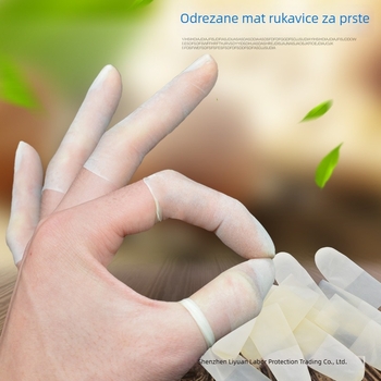 Jednokratni zaštitni prsten od lateksa za prst, otporan na habanje, antistatičan, zaštita od prašine, zgušnjen, protuklizan