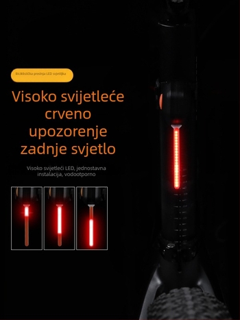 Meilong stražnja svjetiljka za bicikl za noćnu vožnju — sigurnosni indikator za MTB i cestovne bicikle