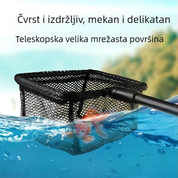 Velika teleskopska mreža za akvarij i ribnjak – alat za čišćenje