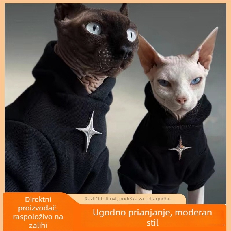Miyang duk za mačke - poliester, unisex, svakodnevni stil, topla odjeća za kućne ljubimce