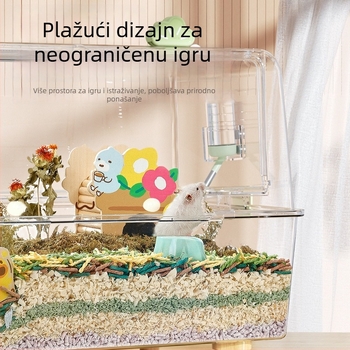Akrilni magnetski držač posude za vodu za hrčke, zečeve, činčile i guinejsku svinju
