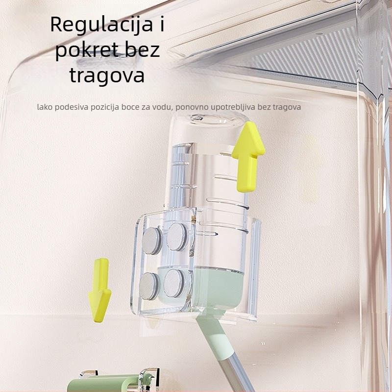 Akrilni magnetski držač posude za vodu za hrčke, zečeve, činčile i guinejsku svinju