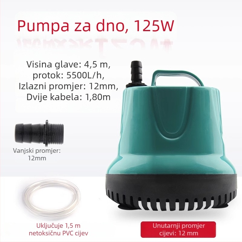BESSN akvarijska podvodna pumpa s donjim usisavanjem, tiho radi, za zamjenu vode