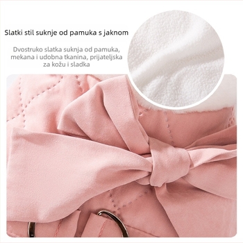 Suknja za kućne ljubimce, materijal Peach skin + polar fleece, stil princeza, brend Mysterious Cat