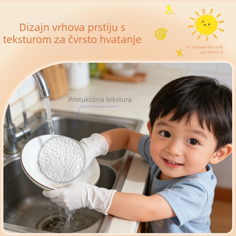Jednokratne nitrilne rukavice, prehrambene kvalitete, otporne na ulje i vodu, debele i izdržljive