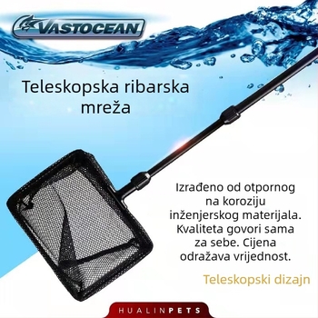 Izvlačna mreža za akvarij s kvadratom glavom i produženim držačem (Ostala oprema za akvarije; Uvoz: Ne; Oprema za akvarije)