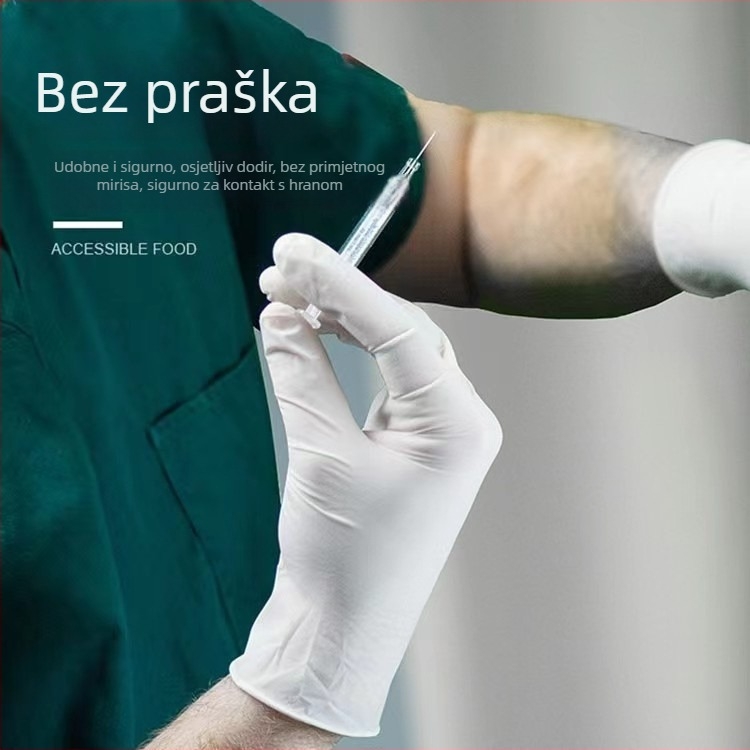 Jednokratne nitril rukavice, kvalitete hrane, pogodne za ljepotu, kuhinju i preradu hrane