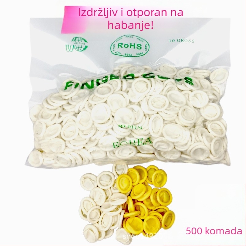 Jednokratni latexni zaštitnik za prst, anti-statistički, bez prašine, za elektroniku, ljepotu i manikuru