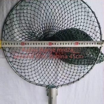 Glava mreže za ribolov od čvrstog čelika, kružni ručno izrađeni dodatak za opremu za ribolov (Materijal mreže: 1; Nosivost: 1; Dubina: 1)
