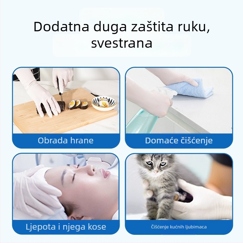 Nitril rukavice, jednokratne, Blue Sail Medical, otporne na ulje, za kuhinju, catering, kozmetički salon, tetoviranje, rukovanje ribama