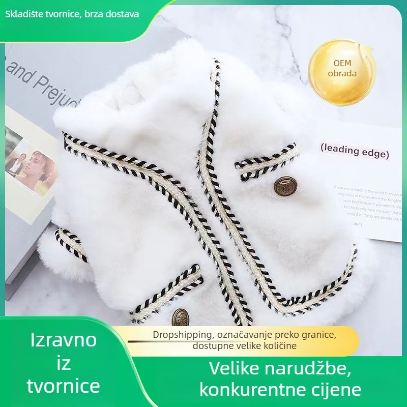 Zimska odjeća za pse s pamučnom podstavom, poliester materijal, stil princeza, brend Beautiful Pet