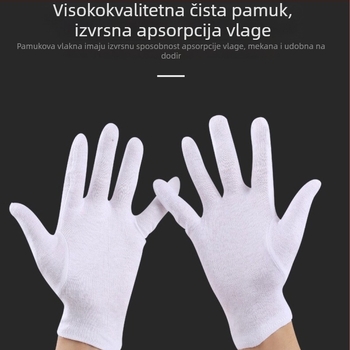 Pamučne zaštitne rukavice protiv klizanja, jednobojne, moderni stil