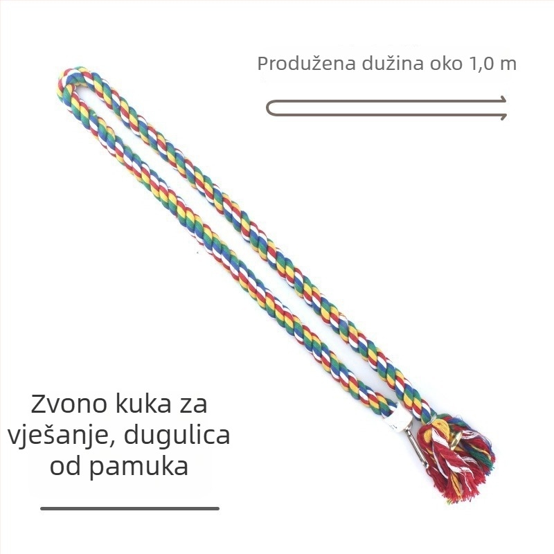 Igračka za penjanje s konopom za Sugar Glider – pamuk uže, Weibi marka