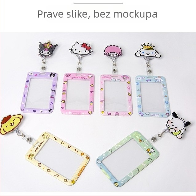 Akrilni klip za ID karticu s automatskim povlačenjem i gumbom za povlačenje; pogodan za liječnike i medicinske sestre; moguć ispis logotipa; nosivost 0,1 kg