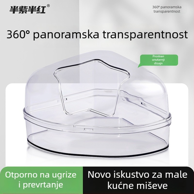 Hamster igračka – trokutasti dizajn, dvostruka namjena, podloga povećana; Materijal: Drugo; Marka: Half purple half red; Kategorija: Hrana za kućne ljubimce; Uvoz: Ne