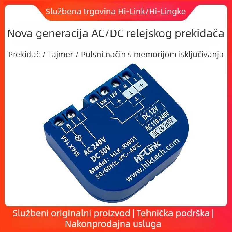 WiFi relejni prekidač s daljinskim upravljanjem, AC/DC kompatibilan, marka MPS