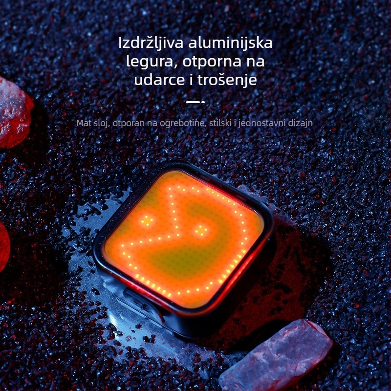 Stražnja svjetla za planinski bicikl, aluminijska legura, kreativan dizajn, svjetlo upozorenja za noćnu vožnju, Span speed/kuasu