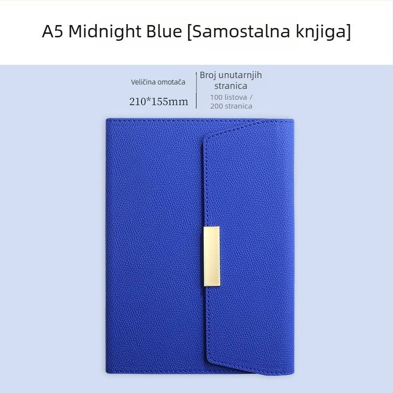 Set bilježnica s umjetnom kožom, žičano povezivanje, Dowling papir 80 g, 100–200 stranica, poslovni ured stil, personalizirani poklon paket