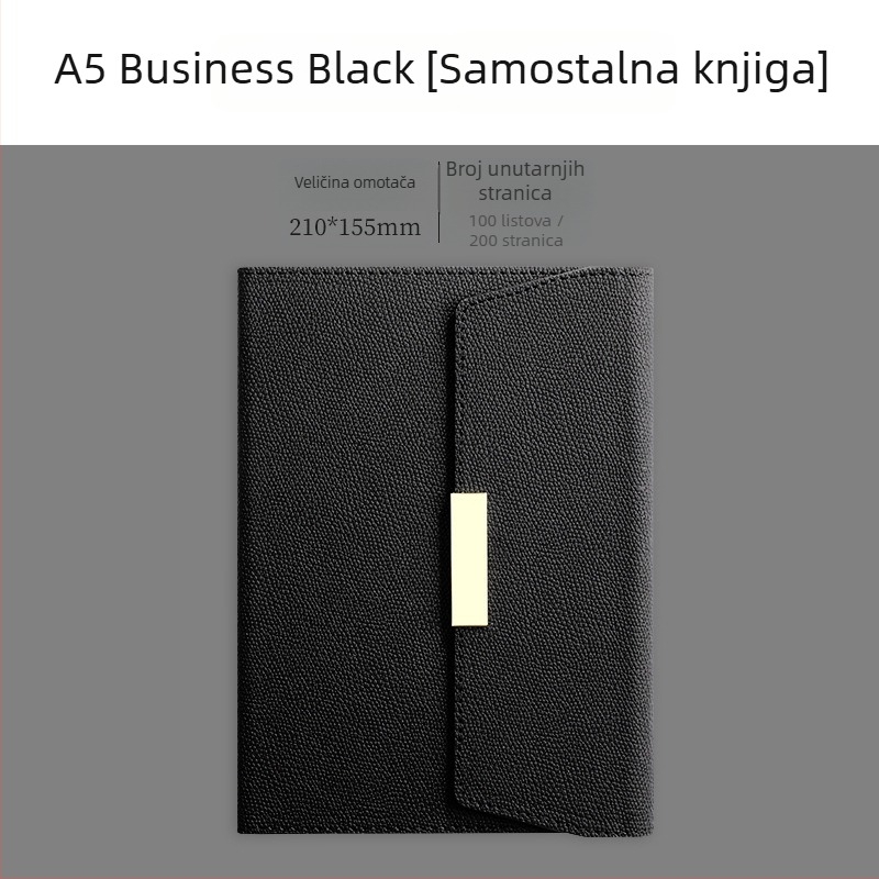 Set bilježnica s umjetnom kožom, žičano povezivanje, Dowling papir 80 g, 100–200 stranica, poslovni ured stil, personalizirani poklon paket