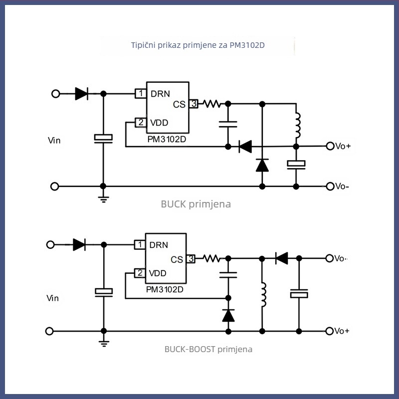 Source Micro PM3102D offline PWM upravljački IC za AC/DC pomoćno napajanje