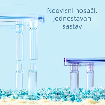 Kavez za hrčke s dvostrukom platformom i gnijezdom — PS materijal, za male kućne ljubimce