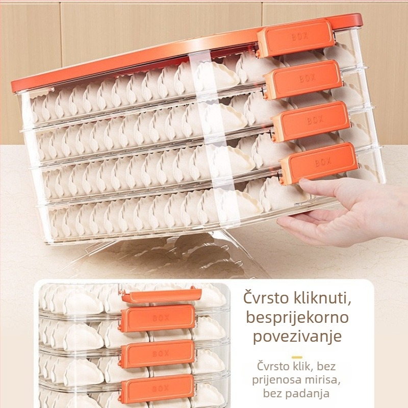 Kutija za pohranu knedli, plastična, nordijski stil, model EGSNmfkM