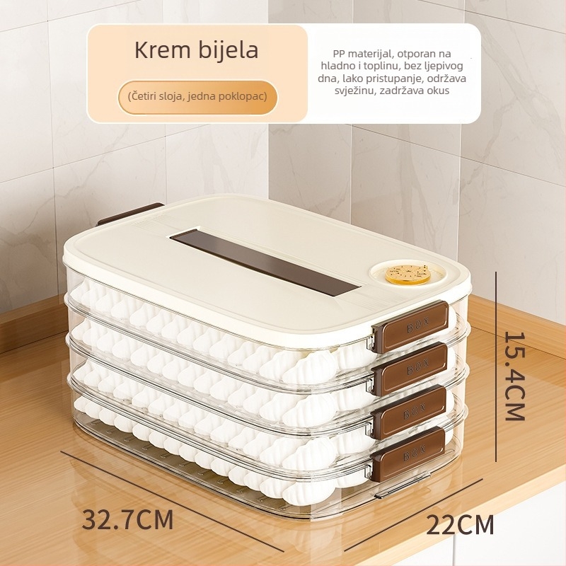 Kutija za pohranu knedli, plastična, nordijski stil, model EGSNmfkM