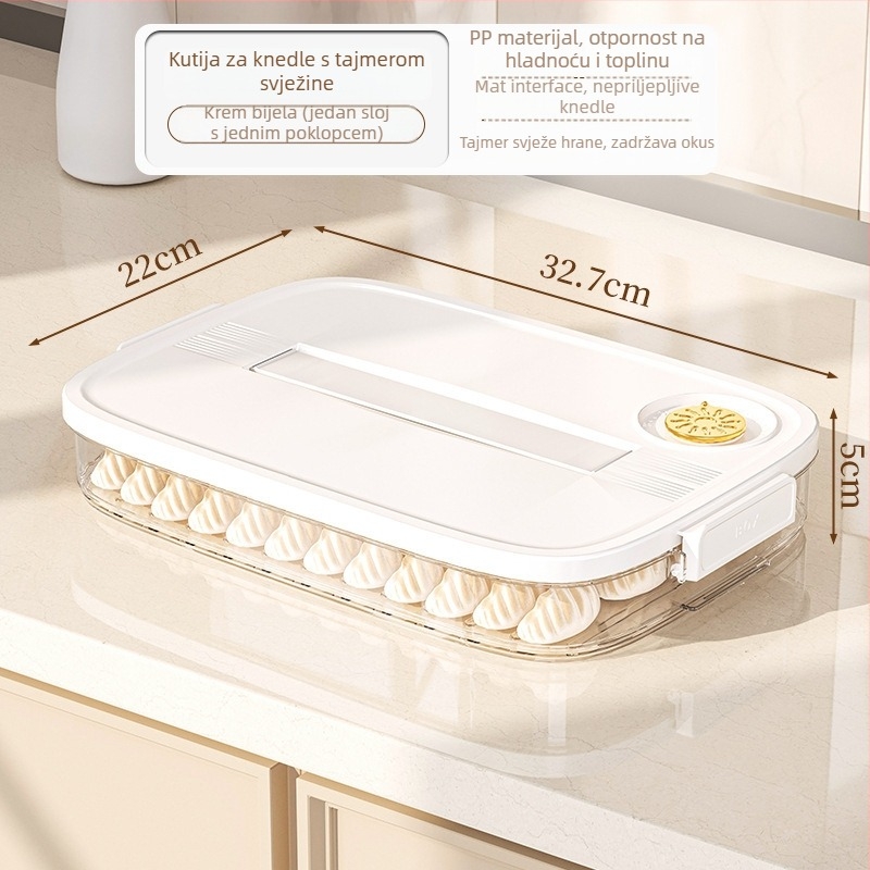 Kutija za pohranu knedli, plastična, nordijski stil, model EGSNmfkM