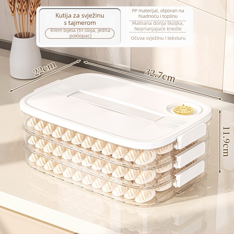Kutija za pohranu knedli, plastična, nordijski stil, model EGSNmfkM