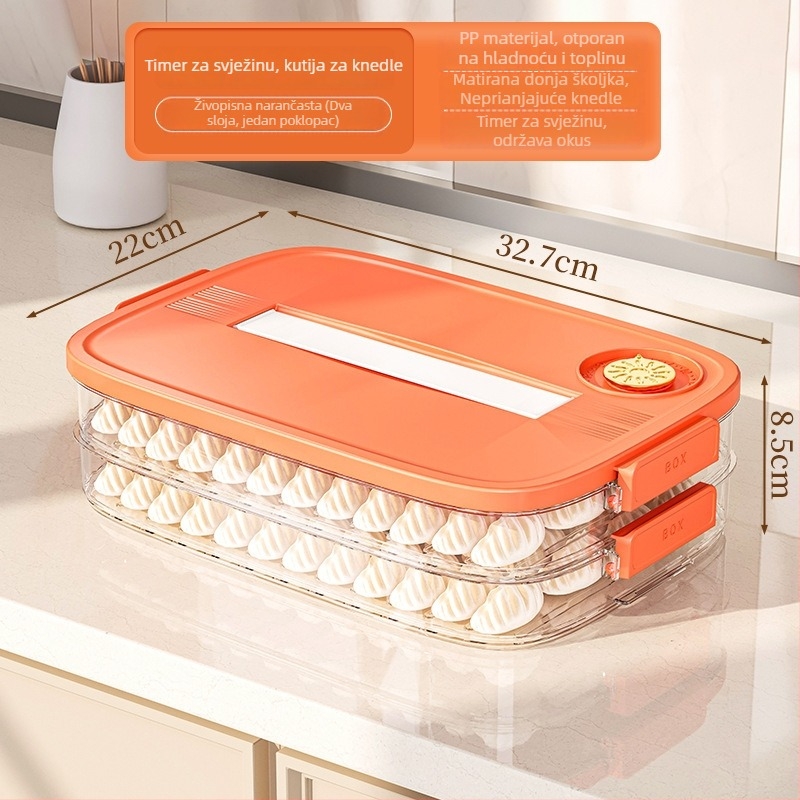 Kutija za pohranu knedli, plastična, nordijski stil, model EGSNmfkM