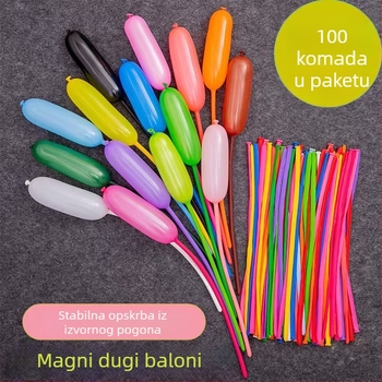 Latex balon, Magic Balloon, oblik magične trake, težina 1,8 g, pogodan za rođendane, kampiranje, Qixi i Dan djece
