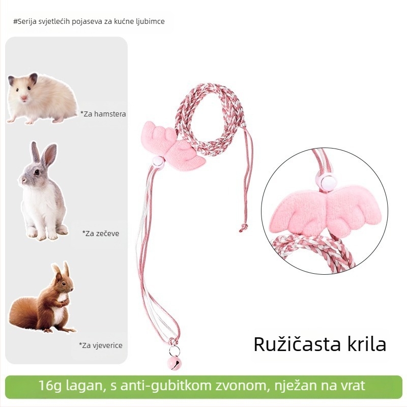 Hamster jaknica s kaišem za šetnje na otvorenom – dodatak za mala kućna ljubimca, Pengyi CSQYS