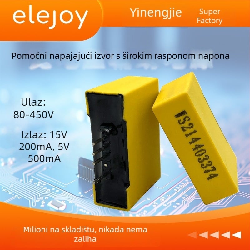 Inverter modul pomoćnog napajanja – ulaz DC 400V, izlazi 15V/5V, učinkovitost 70%, IP68 zaštita, napajanje s prekidačem