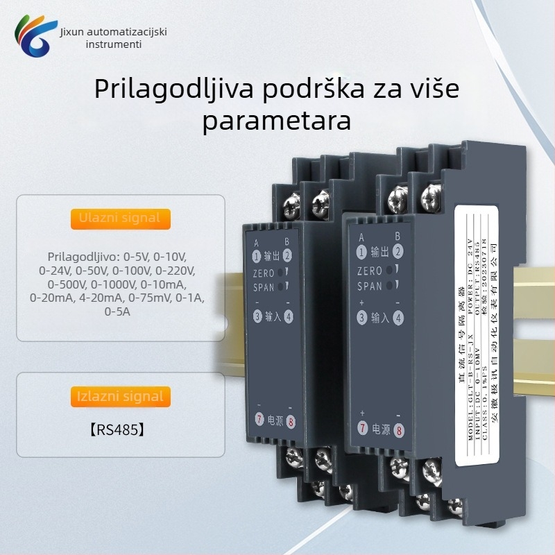 Jixun Instrument GLT-B-RS-JX AC/DC naponski transmiter sa signalnim izolatorom, modul konverzije struje, RS485 izlaz