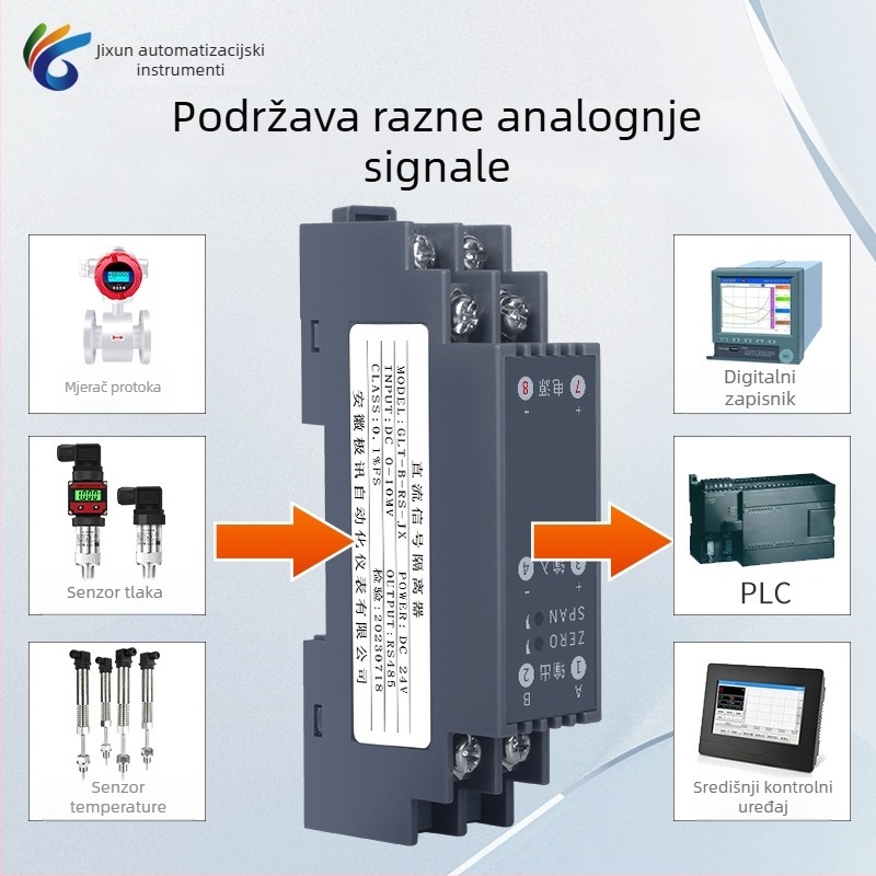 Jixun Instrument GLT-B-RS-JX AC/DC naponski transmiter sa signalnim izolatorom, modul konverzije struje, RS485 izlaz