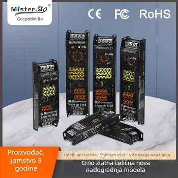 Preklopno napajanje AC/DC IP67 vodootporno, ulaz 12V/24V/5V, izlaz 12-1200W, učinkovitost 80%, CE/FCC/ROHS