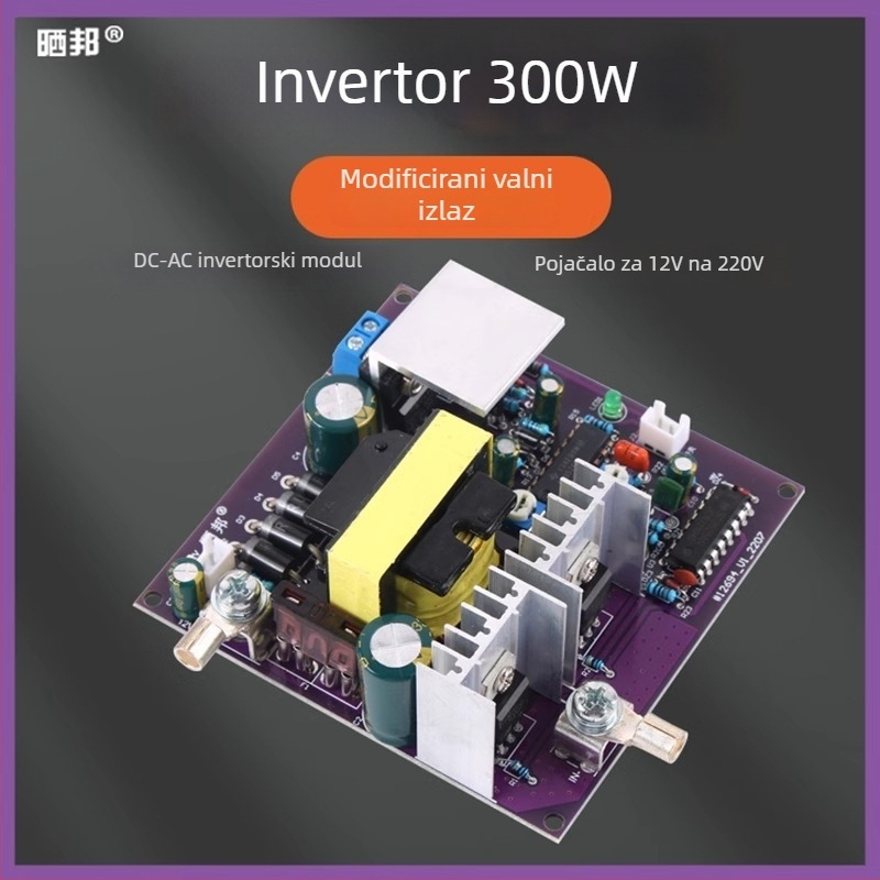 DC-AC inverter glavna ploča visokog napajanja – Sun Bang, dimenzije 88×86×38 mm, težina 165 g, napajanje: prekidački izvor napajanja