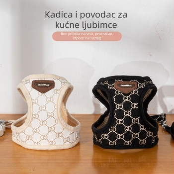 Mačji prsno-hrbtni pojas s poliesterom i užetom