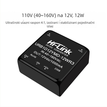 URB1D12YMD-12WR3 Izolirani DC-DC napajanje modul, ulaz 110V DC, izlaz 12V DC, regulirano, jedan izlaz