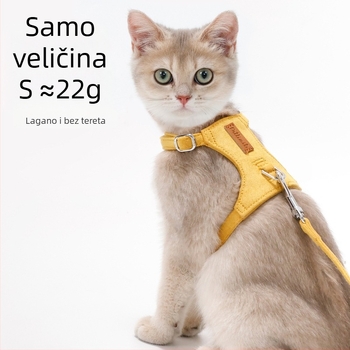 Mačja harnasa s I-oblikim dizajnom protiv bijega za vanjske šetnje