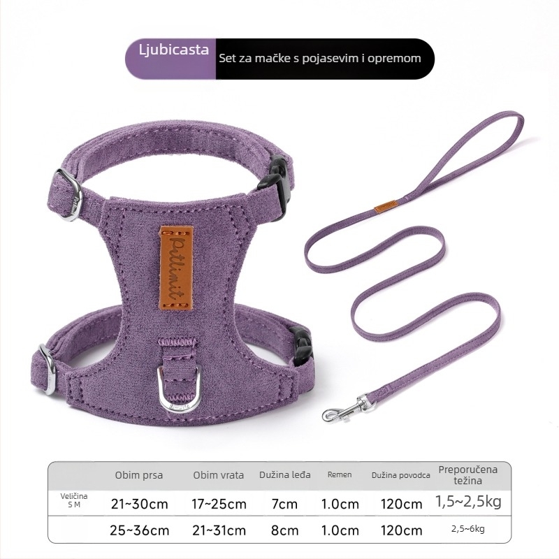 Mačja harnasa s I-oblikim dizajnom protiv bijega za vanjske šetnje