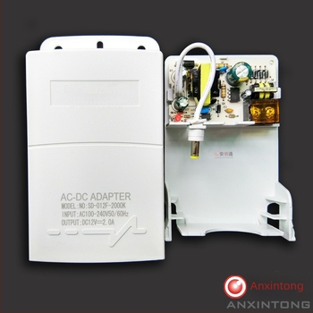 Anxin 12V 2A vanjsko vodootporno AC/DC napajanje za IC nadzorne kamere; ulaz 100-265V, izlaz 12V/2A, učinkovitost 85%, PWM/PFM, CCC certifikat