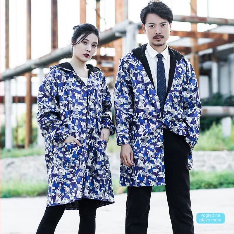 Radni kaput od mješavine kemijskih vlakana (70% akril), s funkcijom anti-prljavljenja i dekontaminacije, zimski, za logističke skladišta, muški