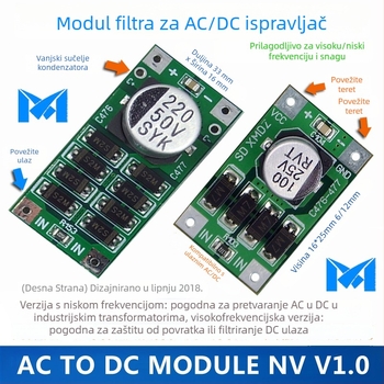 AC-DC ispravljački filtrski modul — napajanje s prekidačem, 0-9V/20V/30V, 1-3A