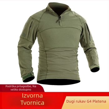 Instruktorski taktički trening kostim, maskirni pleteni pamuk, prozračan, odvodi vlagu, unisex, dugi rukavi